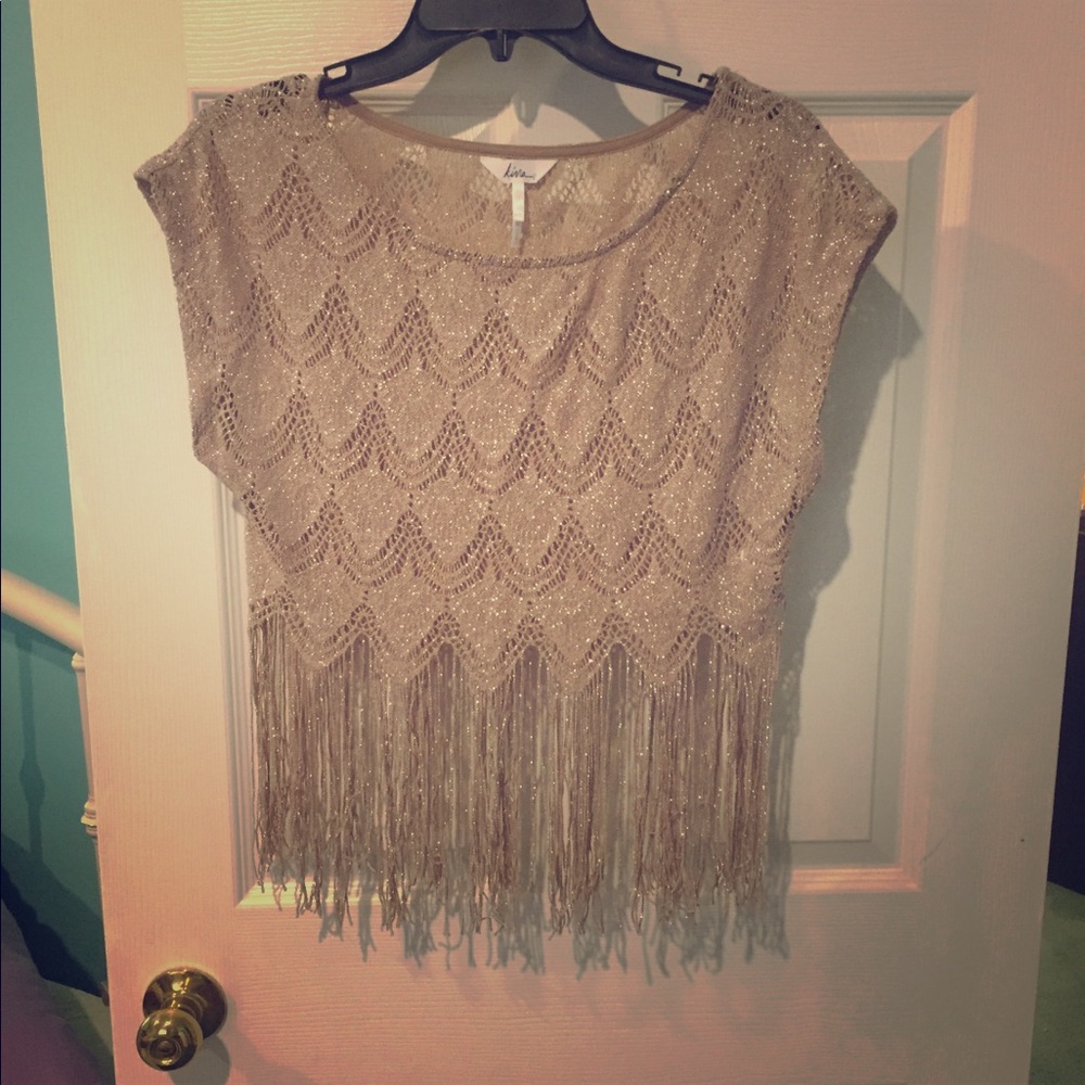Fringe crop top